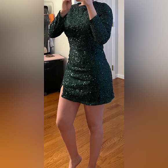 Green sequin dress - Picture 7 of 7